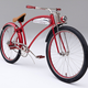Road Kandy Customs didn’t even name it, it’s just called The Red One. It took top honours in the 2010 Grand National Roadster Show and is now actually a working bike! The Hanna, Crietz and Donovan Nostalgic Drag Racing Team use it as their pit bike at annual events in Formosa CA and Bowling Green KY.